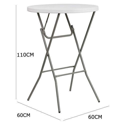 LASA Round 60cm Bar Height 110cm Folding Table  thumbnail 2