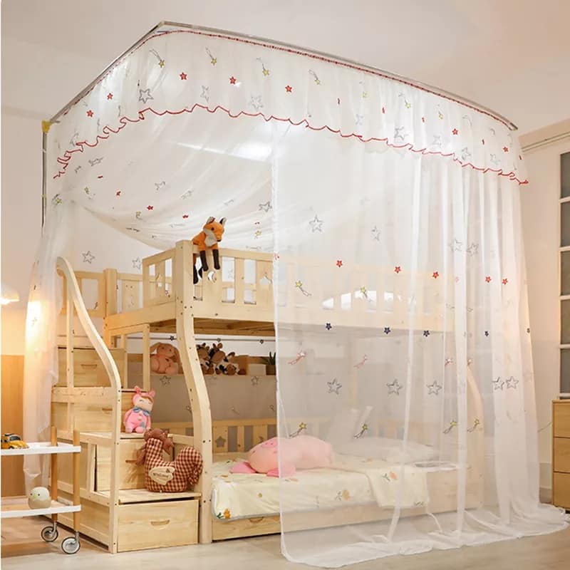 KiddieDreams Starry Sky Bunk Bed Mosquito Net