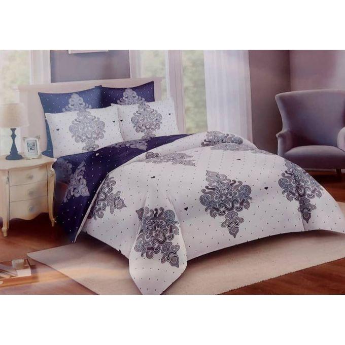 5*6 Duvet 4Pc Set Double Faced 1Bedsheet&2 Pillow Cases - Multicolor