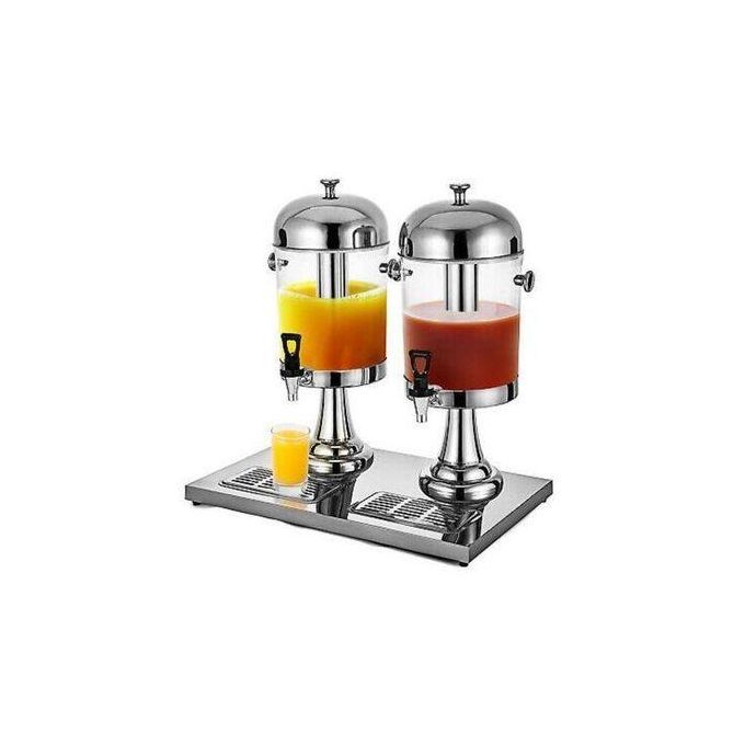 Double Tank Water Jug, Juice Dispenser Can- Silver thumbnail 3