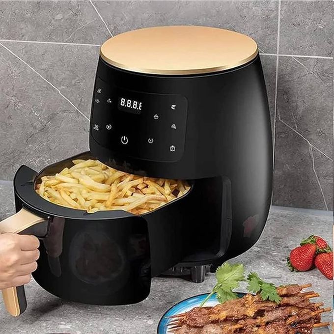 Touch Operated 6 Liters Airfryer Designed With The Latest Technology-Black thumbnail 3