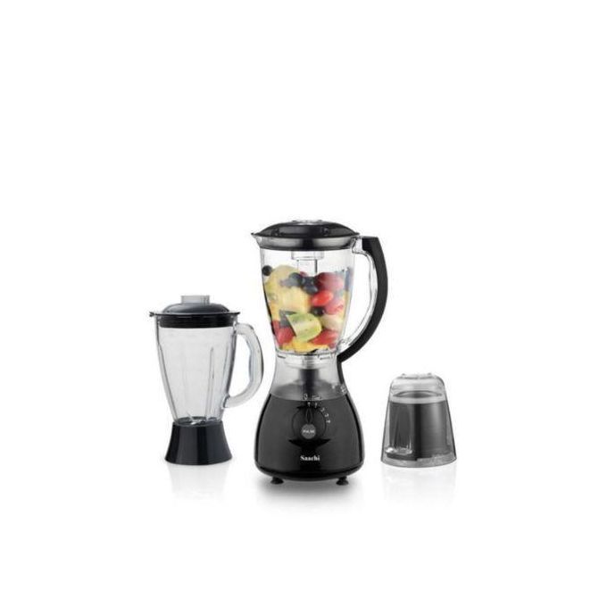 Saachi 4 In 1 High Efficient Blender With 2 Jars 1 Grinder 1 Motor-Black/White 