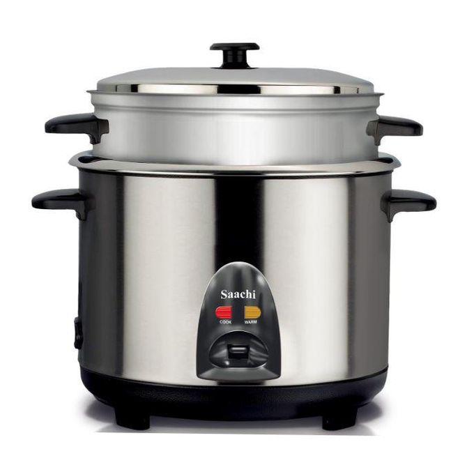 Saachi 2.8-Litres Rice Cooker With Steaming Function And Of Upto 16 cups of Rice-Silve  thumbnail 2