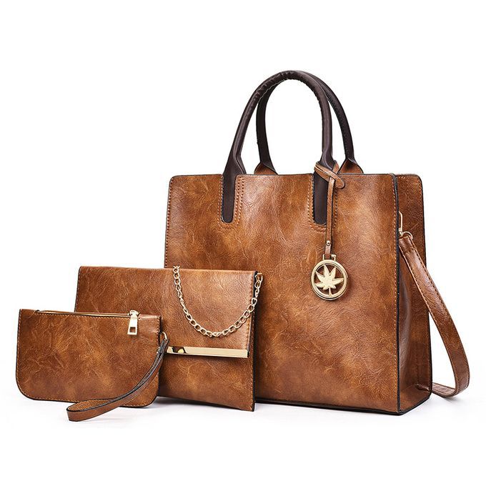 3in1 High Quality Women's Fashion Handbags Wallets Top-Handle Bags  thumbnail 2