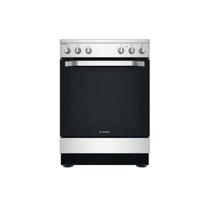 Ariston 60/60cms Cooker With 4 Gas Burners Gas Oven And Grill AS67G1MCX- Inox (1YR WRTY)