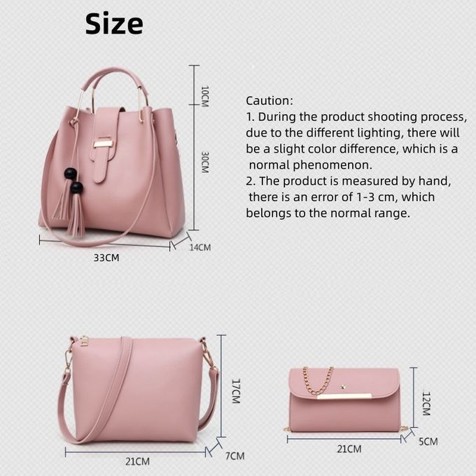 Mateamoda 3 PCS Women Bags Ladies Bags Handbags Purse Shoulder Bags Tote Bags Hobo Bags  thumbnail 3