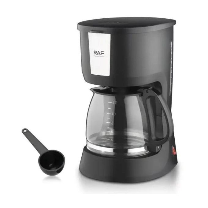 RAF Coffee Maker Machine 12 Cups R.131 - Silver & Black  thumbnail 4