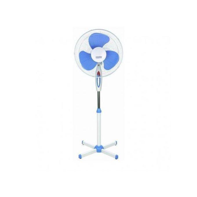 Electric Stand Fan Energy Saving With Variable Speed - White, Blue  thumbnail 2