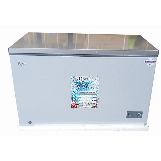 Roch 440 Litres Defrost Deep / Chest Freezer RCF-440-B-B (Sliding Glass) - Grey(2 YR WRNTY) 