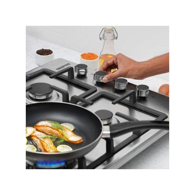 Geepas 2-in-1 Built-in Gas Hob, Stainless Steel- Silver  thumbnail 3
