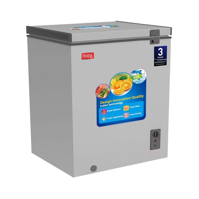 Onida Plus 190L Chest/ Deep Freezer – Dual Grey