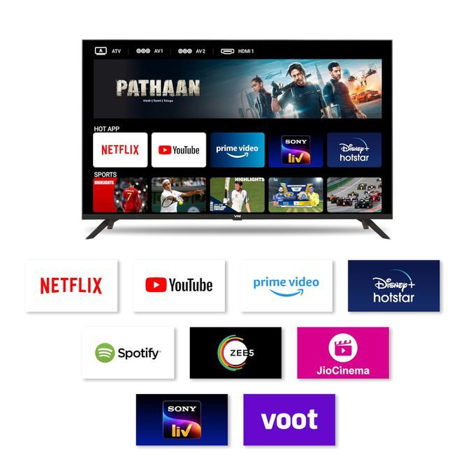 Smartec 50 Inch Frameless Android Smart Led TV - Black (1YRs WRTY)  thumbnail 3