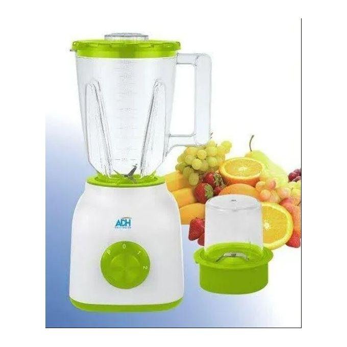 ADH 1.5 Litres 2 In 1 Unbreakable Jar Blender ACB -737(23C) - White&Green