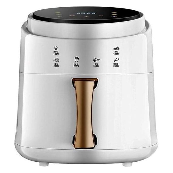 SILVER CREST 8 Liters Fast Frying Airfryer With Lcd Touch Control And A Dynamic Design-White/Black  thumbnail 2