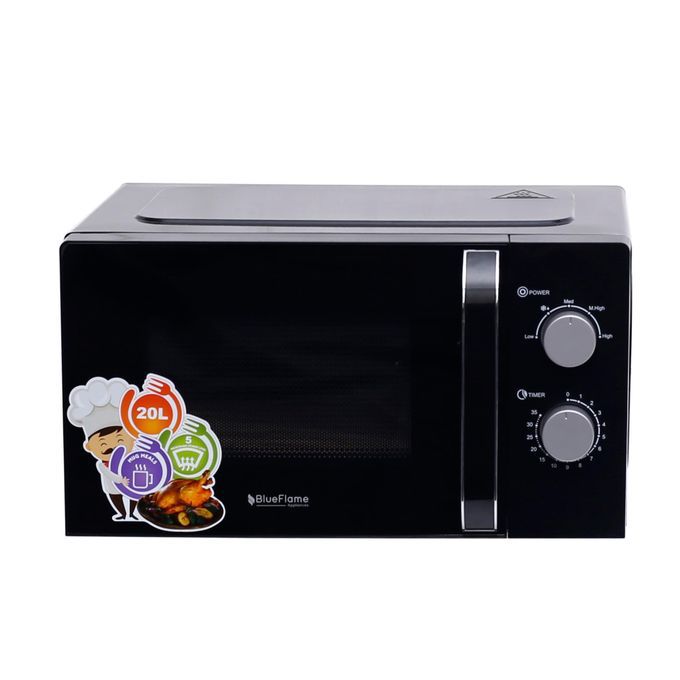 Blueflame 20 Litre Microwave Oven - Black(1 YR WRTY) 