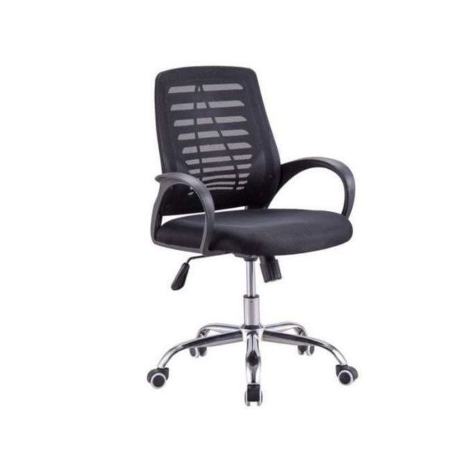 Simple Office Chair Mesh- Black 