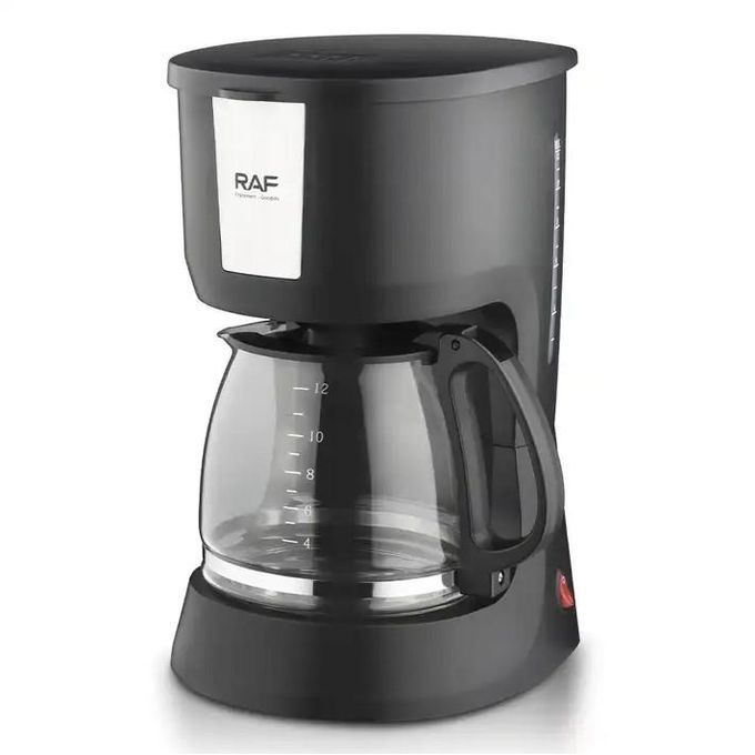 RAF Coffee Maker Machine 12 Cups R.131 - Silver & Black  thumbnail 2