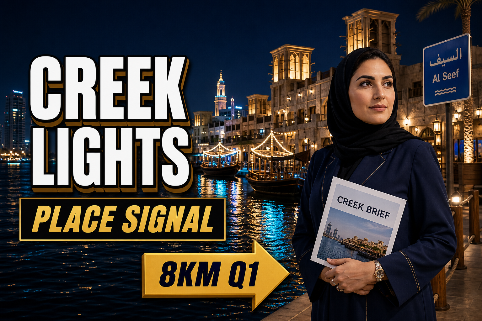 Cover image: Dubai Creek Lights: 8km, Q1 2027