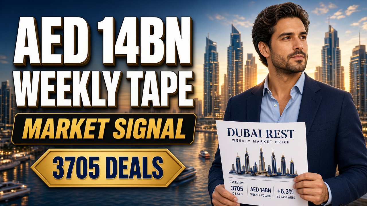 Cover image: AED 14.05bn in a Week: How to Read Dubai’s Property Tape