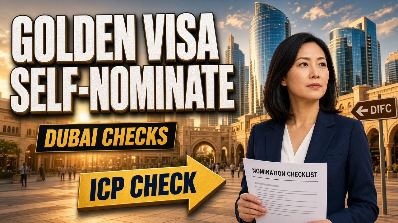 Cover image: Golden Visa: Nominate Yourself Through ICP
