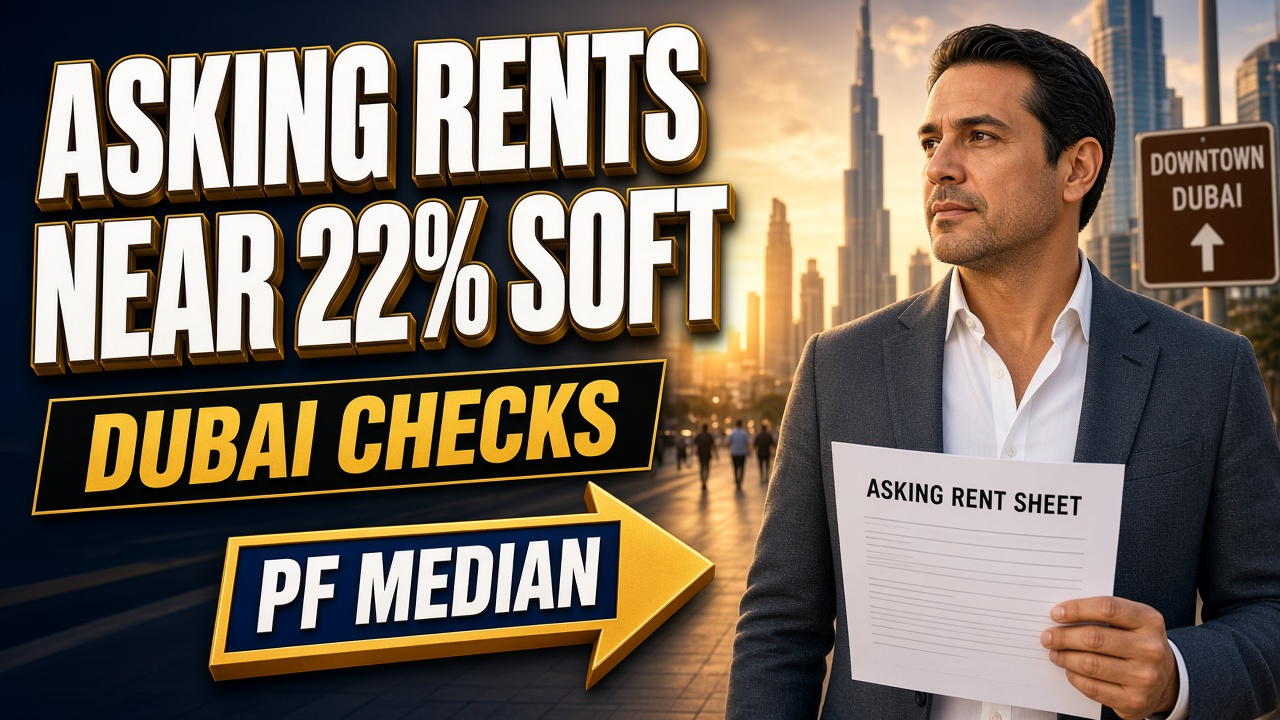 Cover image: Dubai Asking Rents Soften Near 22% in Key Areas