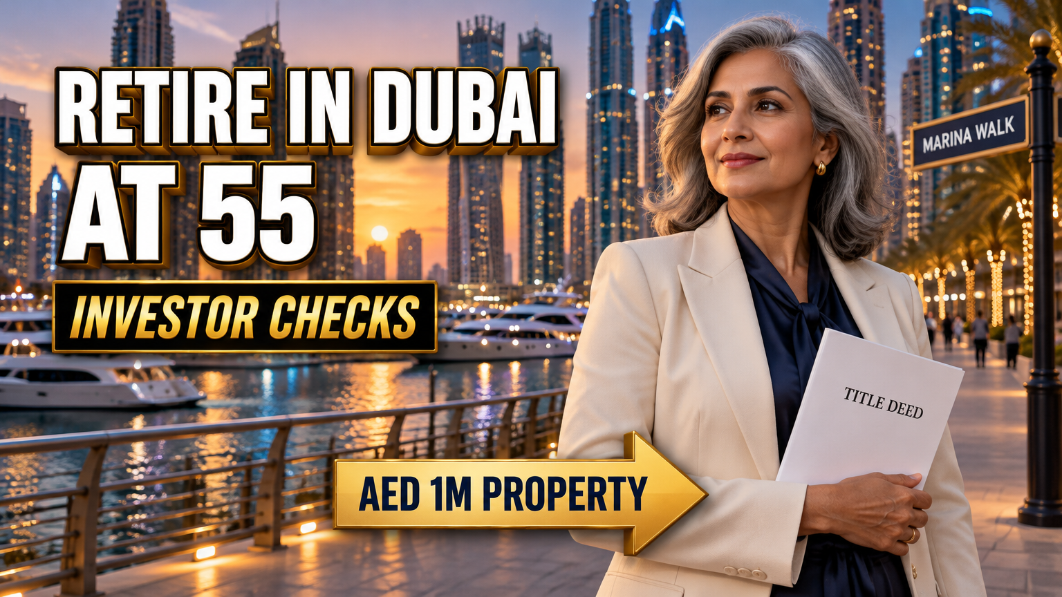 Cover image: Retiring in Dubai at 55: The AED 1 Million Property Route