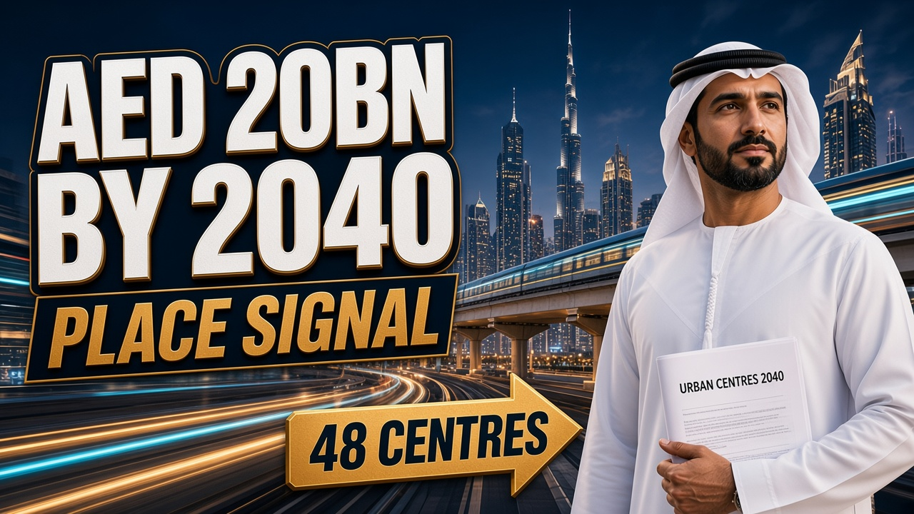 Cover image: Dubai's Urban Centres Plan: AED 2 Billion to Lift Property Values Around Metro Hubs