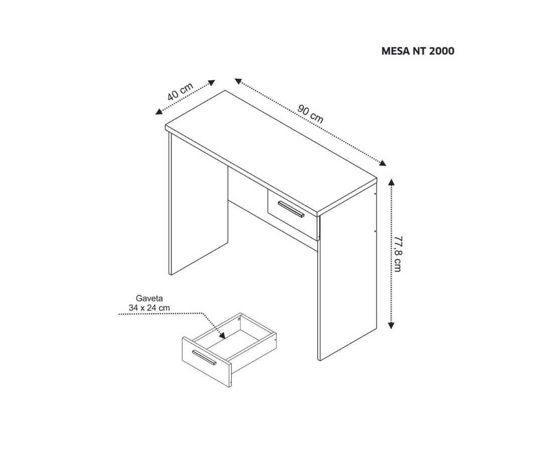 Mesa para computador - 1398