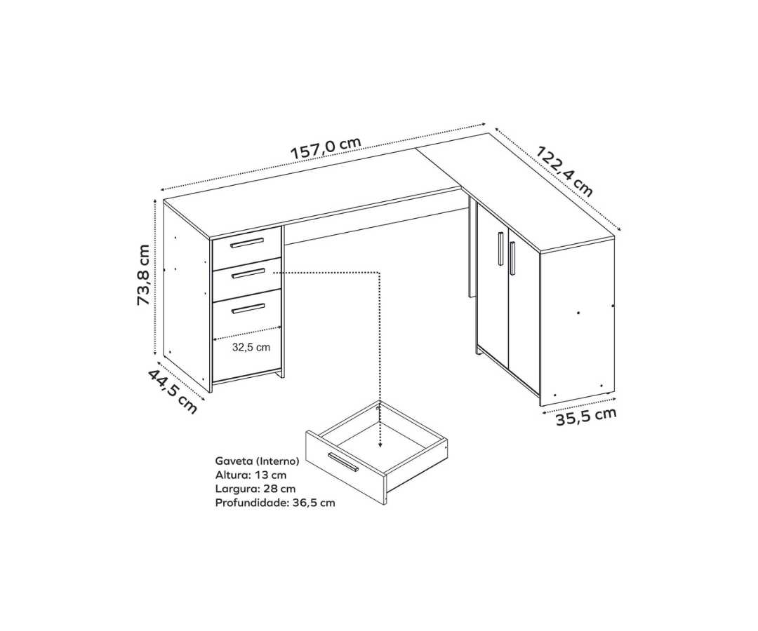 Mesa para computador - 1408