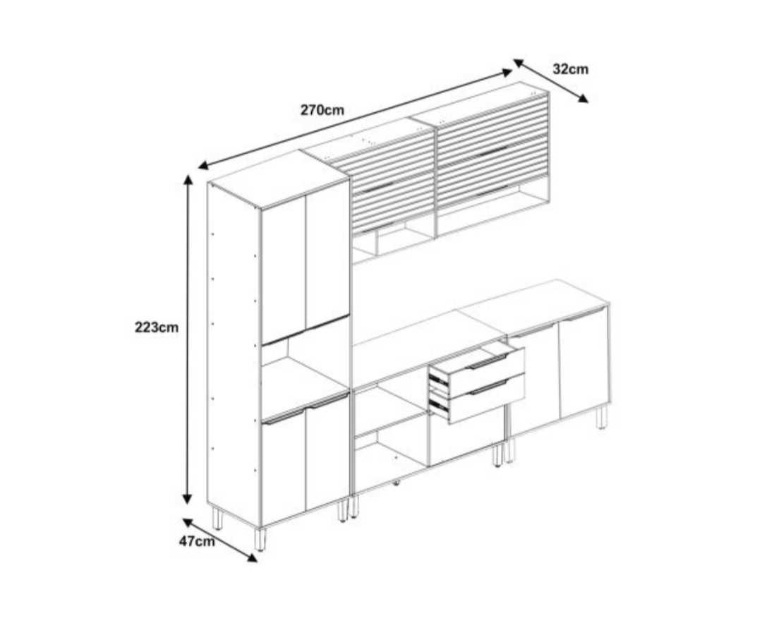 Cozinha 100% MDF - 1768