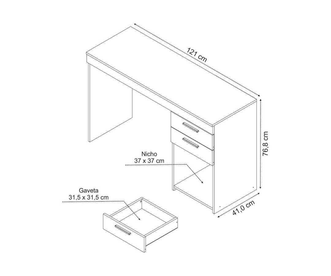 Mesa para computador - 8297