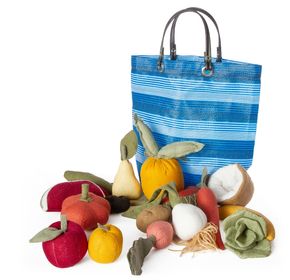 BOLSA y medio set frutas y verduras 6 unidades