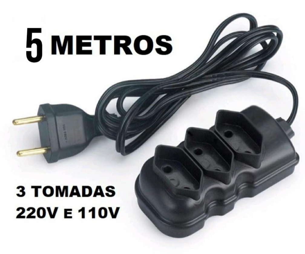 5 METROS EXTENSÃO MULTIUSO ~10AMP