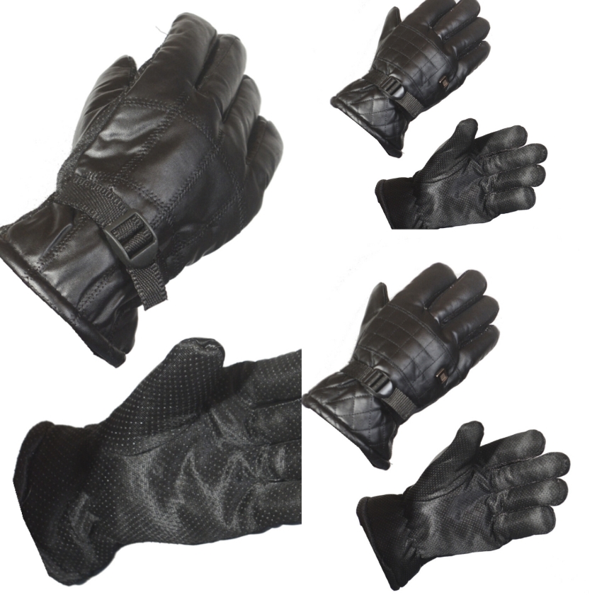 *Guantes EcoCuero Con Piel