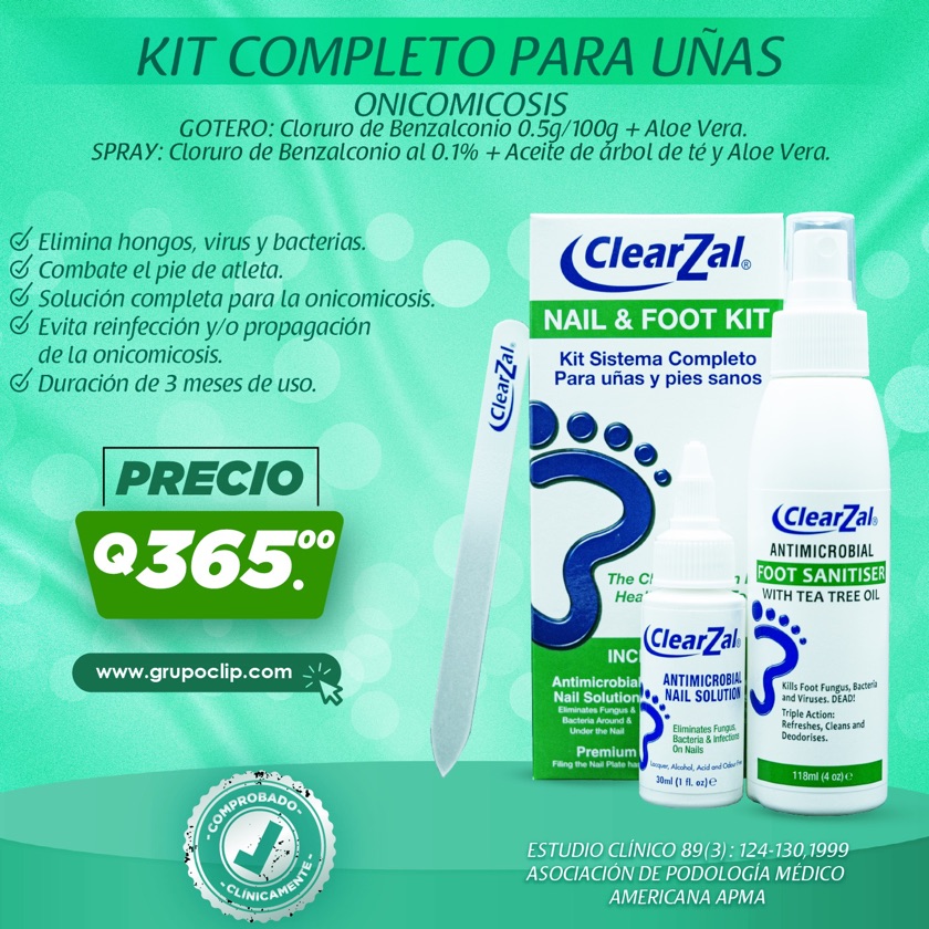 COMPLETE ClearZal pies y uñas (Gotero y Spray)