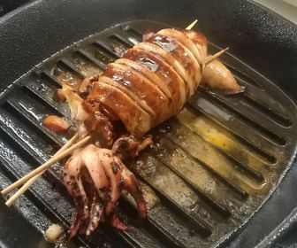 Deviled Stuffed Squid