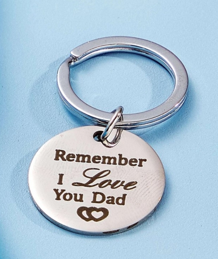 DAD - Remember Love round Keychain