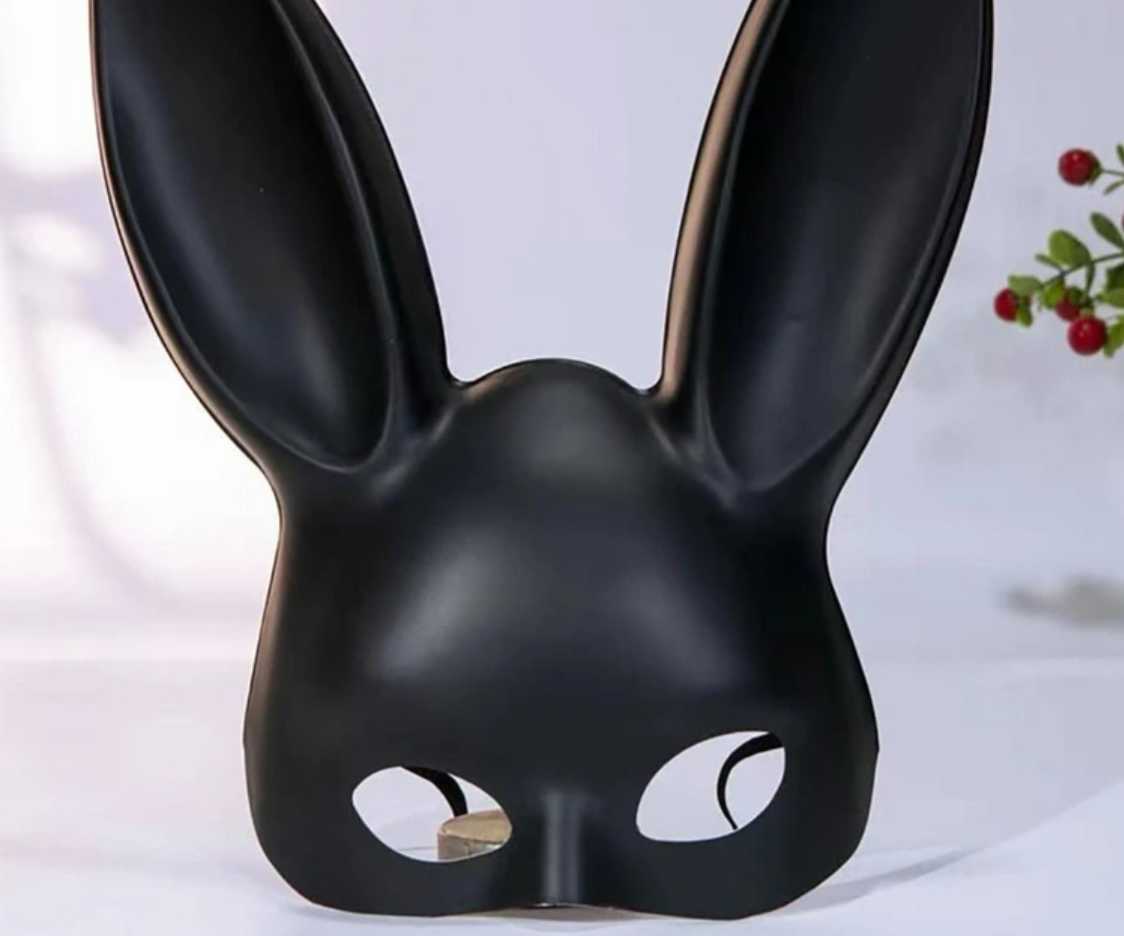 Bunny Girl Ear Mask - BLACK