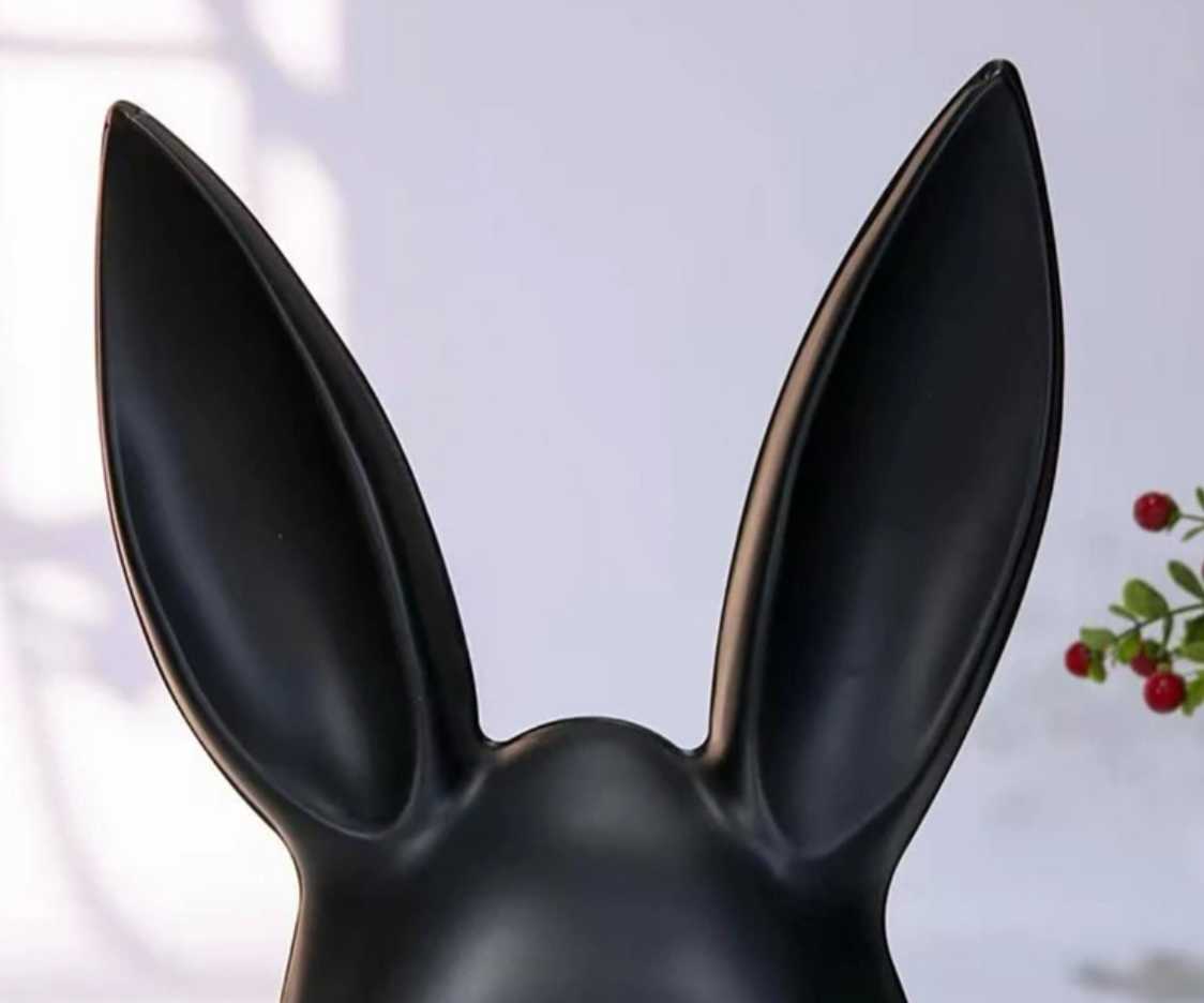 Bunny Girl Ear Mask - BLACK