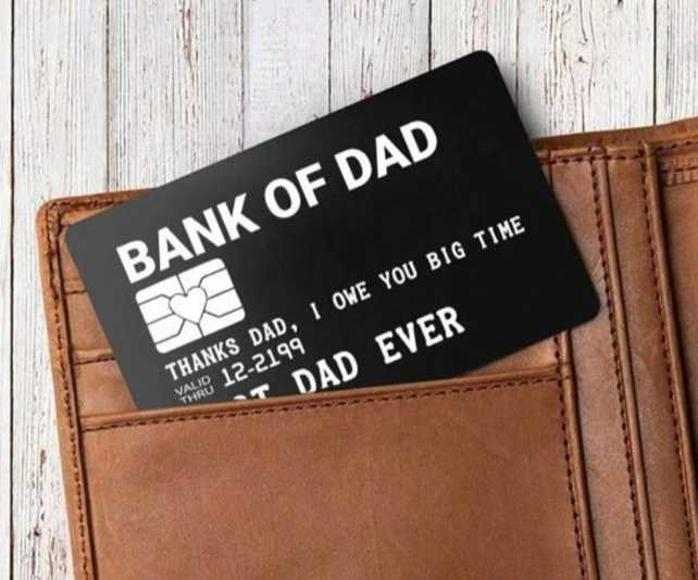 Bank Of Dad Best Dad Ever - "Credit Card"