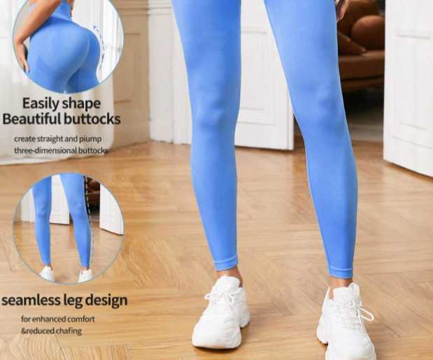 Basic Women's Blue Sport Leggings