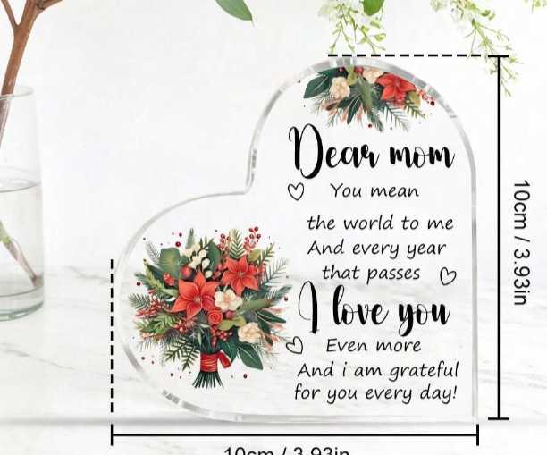 Dear MOM you mean the world to me - Acrylic ornament