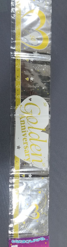 50th Golden Anniversary Foil Banner