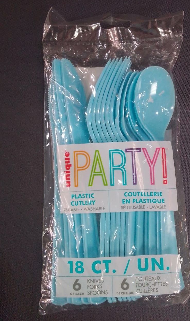 Baby Blue Assorted Cutlery