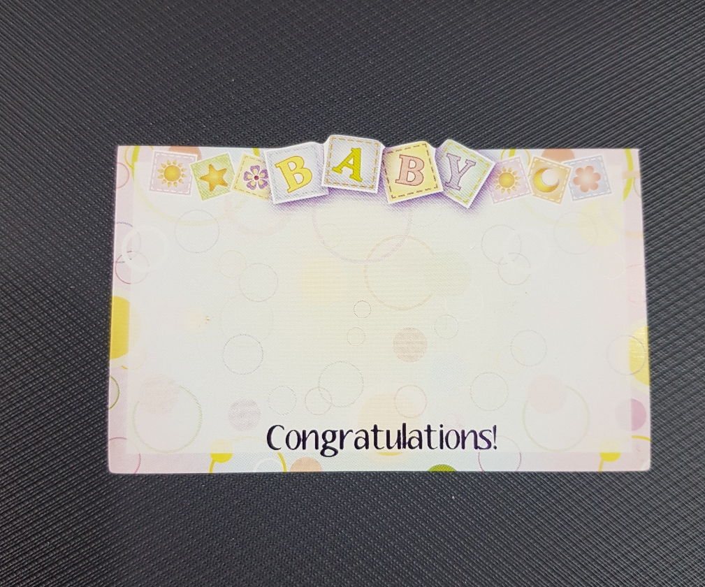 Gift card small - congratulations baby