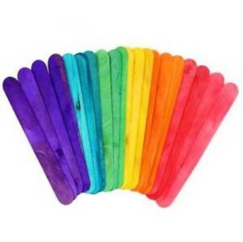 Coloured Pallet Sticks 54pcs