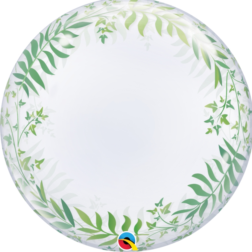 24" Deco Bubble Elegant Greenery