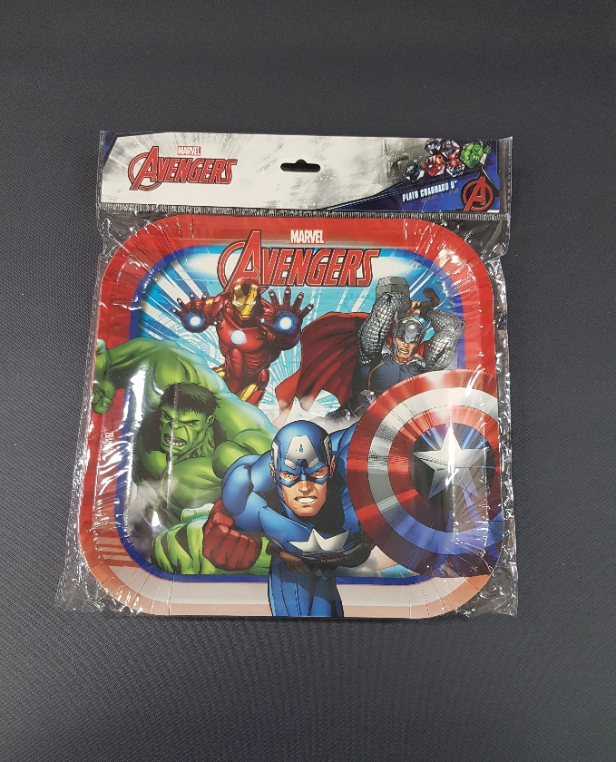 9" Avengers Paper Plate 