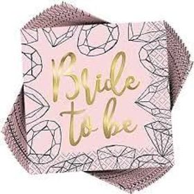 Bride To Be Beverage Napkins