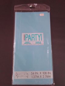 Baby Blue Plastic Tablecover